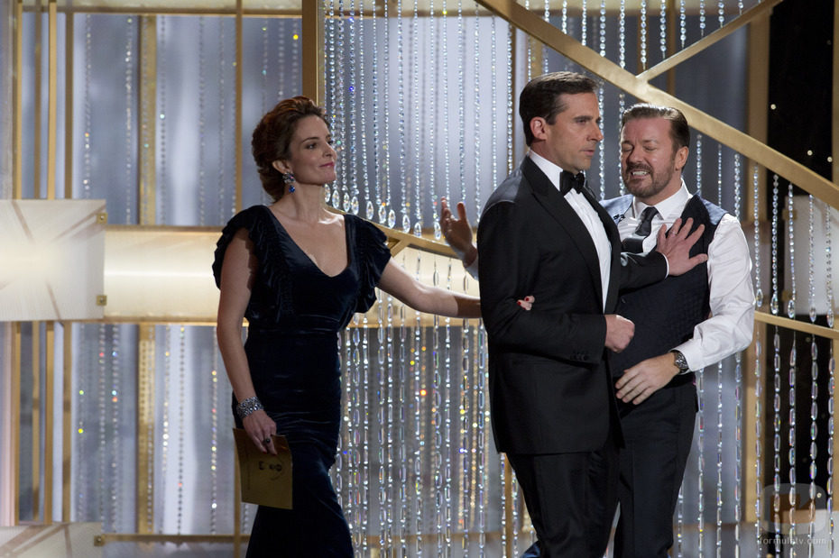 Steve Carell ('The office') bromea Ricky Gervais durante la gala