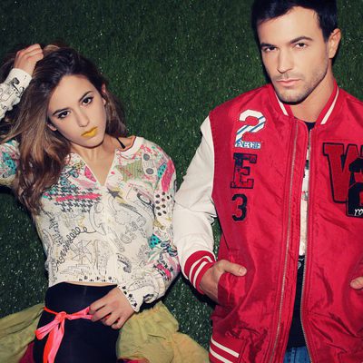 Marina Salas posa junta a Arturo Gálvez, concursante de 'Supermodelo'