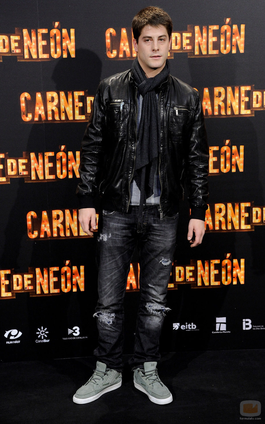 Luis Fernández en el estreno de "Carne de neón"