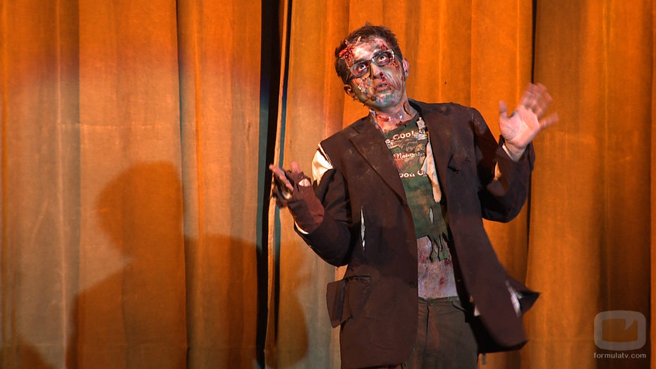 Berto Romero, caracterizado como un zombi para su nueva serie
