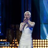 Soraya Arnelas cantando en Destino: Eurovisión