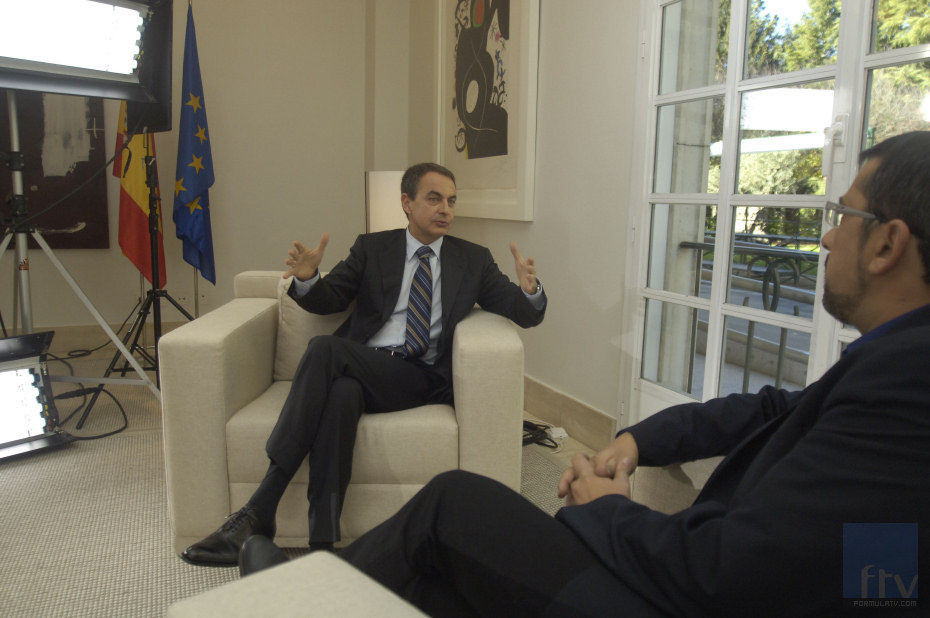 El expresidente Zapatero en su entrevista con Andreu Buenafuente