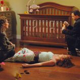 Melina Kanakaredes y Gary Sinise en la serie 'CSI: NY'
