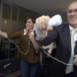 Los políticos Carmen Calvo y Josep Antoni Durán i Lleida en 'El Intermedio'