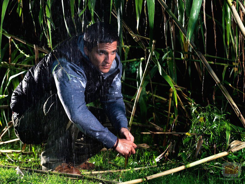 Gotzon Mantuliz mojado bajo la lluvia