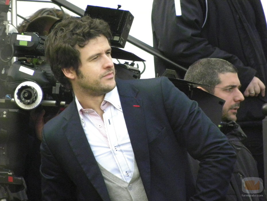 Diego Martín durante el rodaje de 'Doctor Mateo'