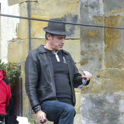 Daniel Freire en el rodaje de 'Doctor Mateo'