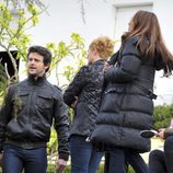 Diego Martin y Natalia Verbeke en el rodaje de 'Doctor Mateo'