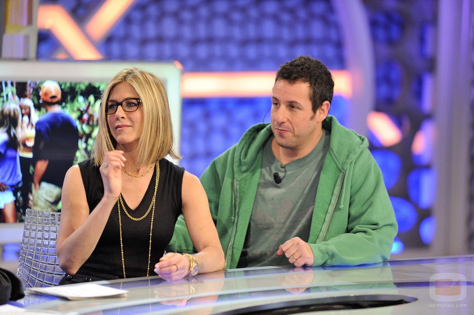 Jennifer Aniston y Adam Sandler visitan 'El hormiguero'