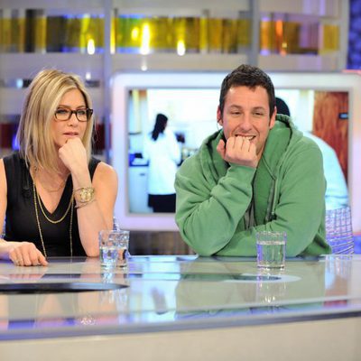 Visita de Jennifer Aniston y Adam Sandler