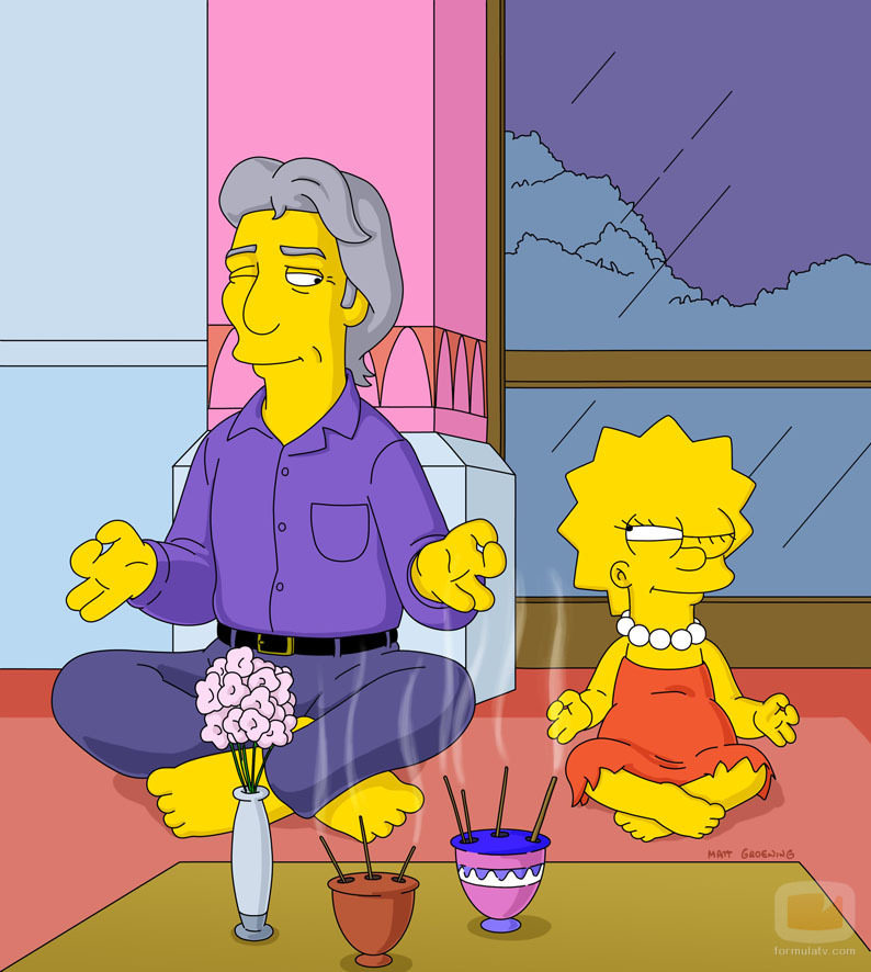 Richard Gere y Lisa Simpson
