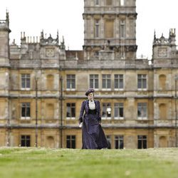 Maggie Smith en los exteriores de 'Downton Abbey'