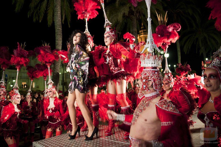 Lucía Pérez en el carnaval de Sitges