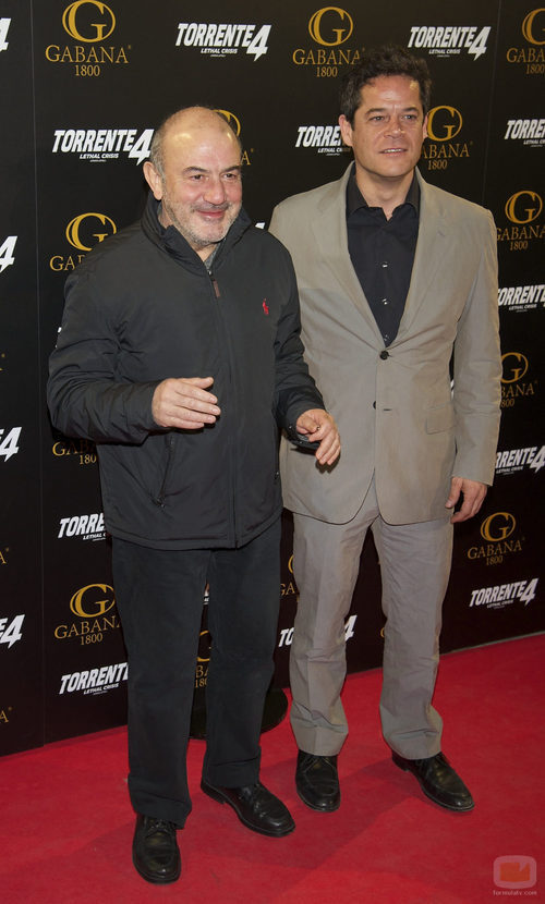Jesús Bonilla y Jorge Sanz en el estreno de "Torrente 4: lethal crisis"