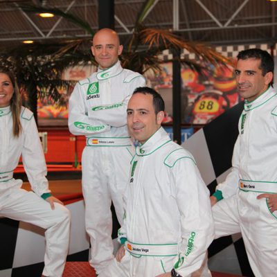 Equipo de retransmisiones: Nira, Antonio, Jacobo y Marc