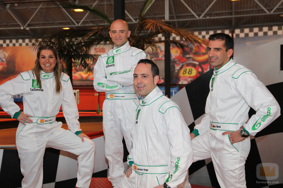 Equipo de retransmisiones: Nira, Antonio, Jacobo y Marc