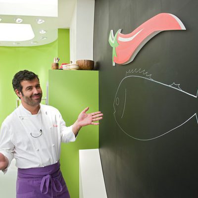 Bruno Oteiza en su cocina