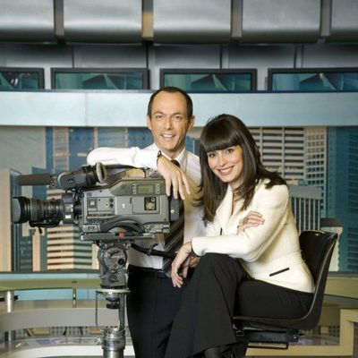 Hilario Pino y Marta Fernández en 'Informativos Telecinco 15:00'