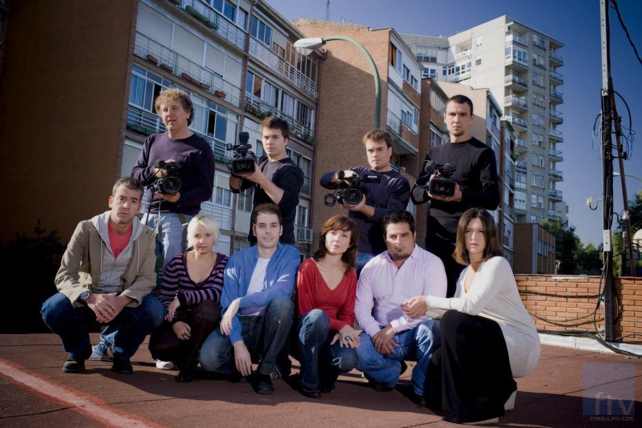 El equipo de 'Callejeros' posando en un promoción
