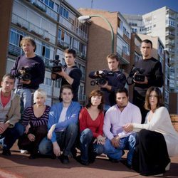El equipo de 'Callejeros' posando en un promoción
