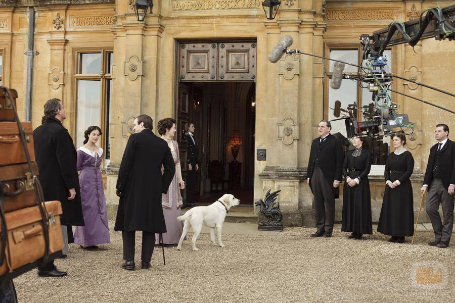 Rodaje en casa de los Crawley