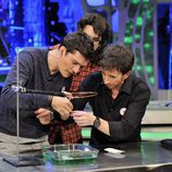 Orlando Bloom experimenta en 'El hormiguero'