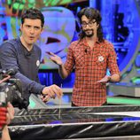 Orlando Bloom y Marron en 'El hormiguero'