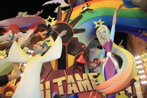 Jorge Javier y Belén Esteban en las Fallas 2011