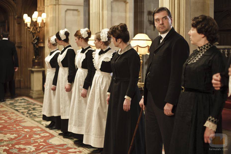 El servicio de la familia Crawley, en 'Downton Abbey'