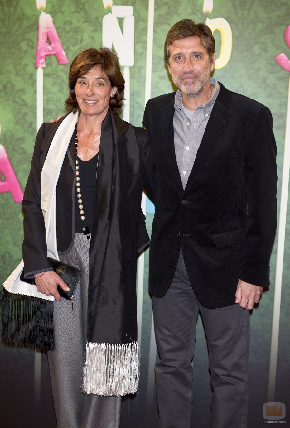 Emilio Aragón y su mujer en el aniversario de laSexta