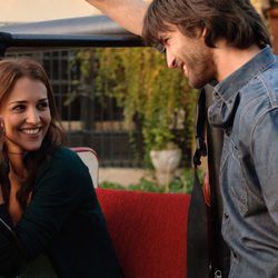 Raúl ríe con Lucía Reverte