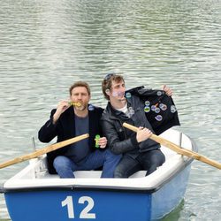 Artero y Massagué en el parque de El Retiro