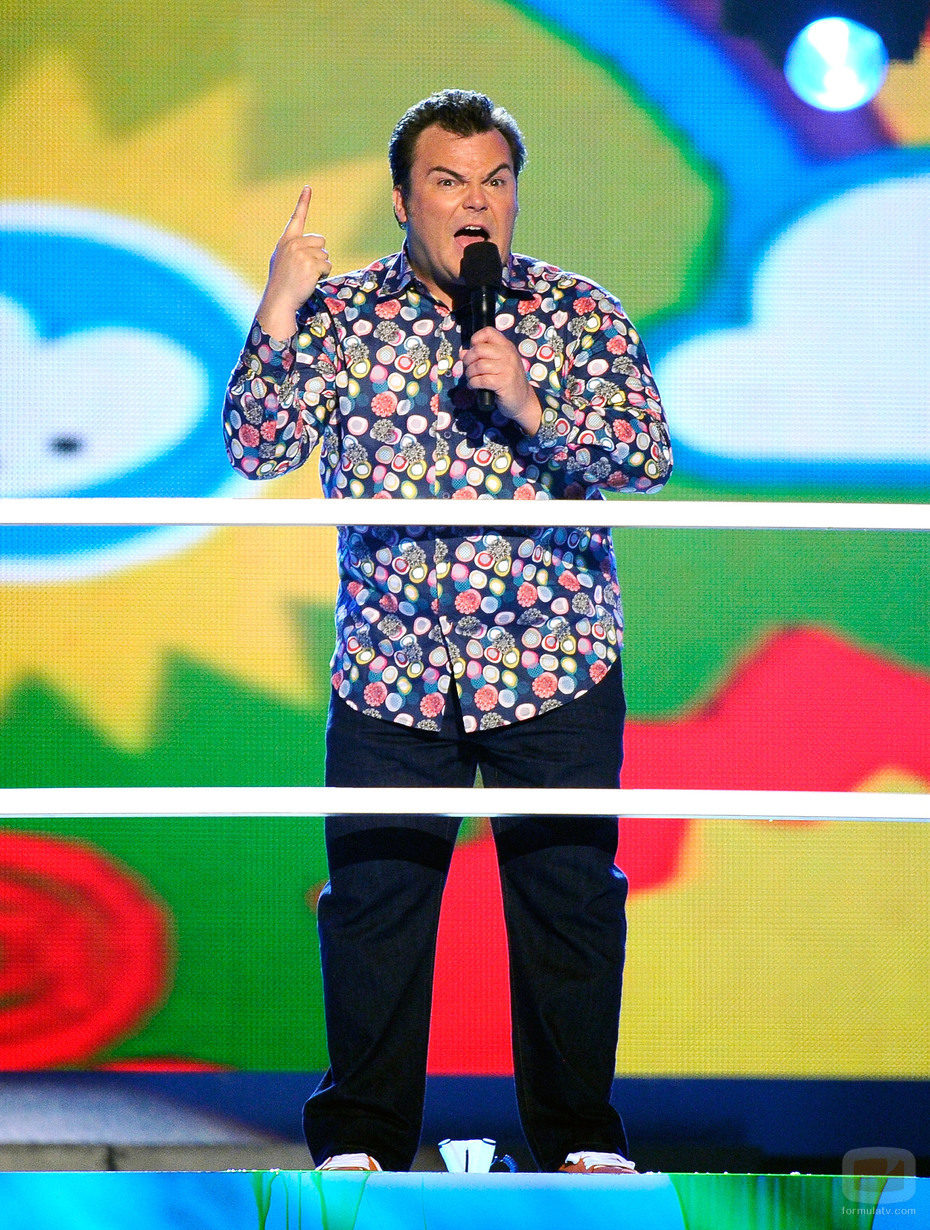 Jack Black presentando la gala de los Kids' Choice Awards