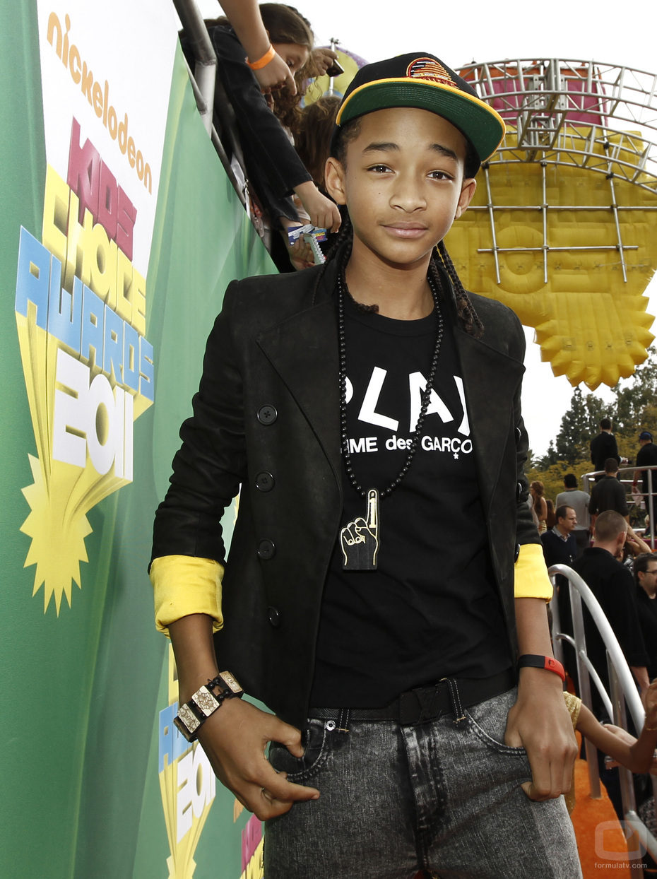 Jaden Smith en la alfombra naranja de los Kids' Choice Awards