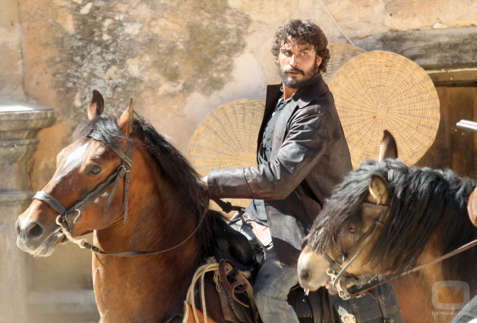 Álex García a caballo