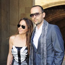 Risto Mejide y Ruth Jiménez en la boda de Óscar Cornejo y Jaume Collboni