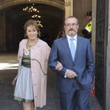 Mila Ximénez, en la boda de Óscar Cornejo y Jaume Collboni