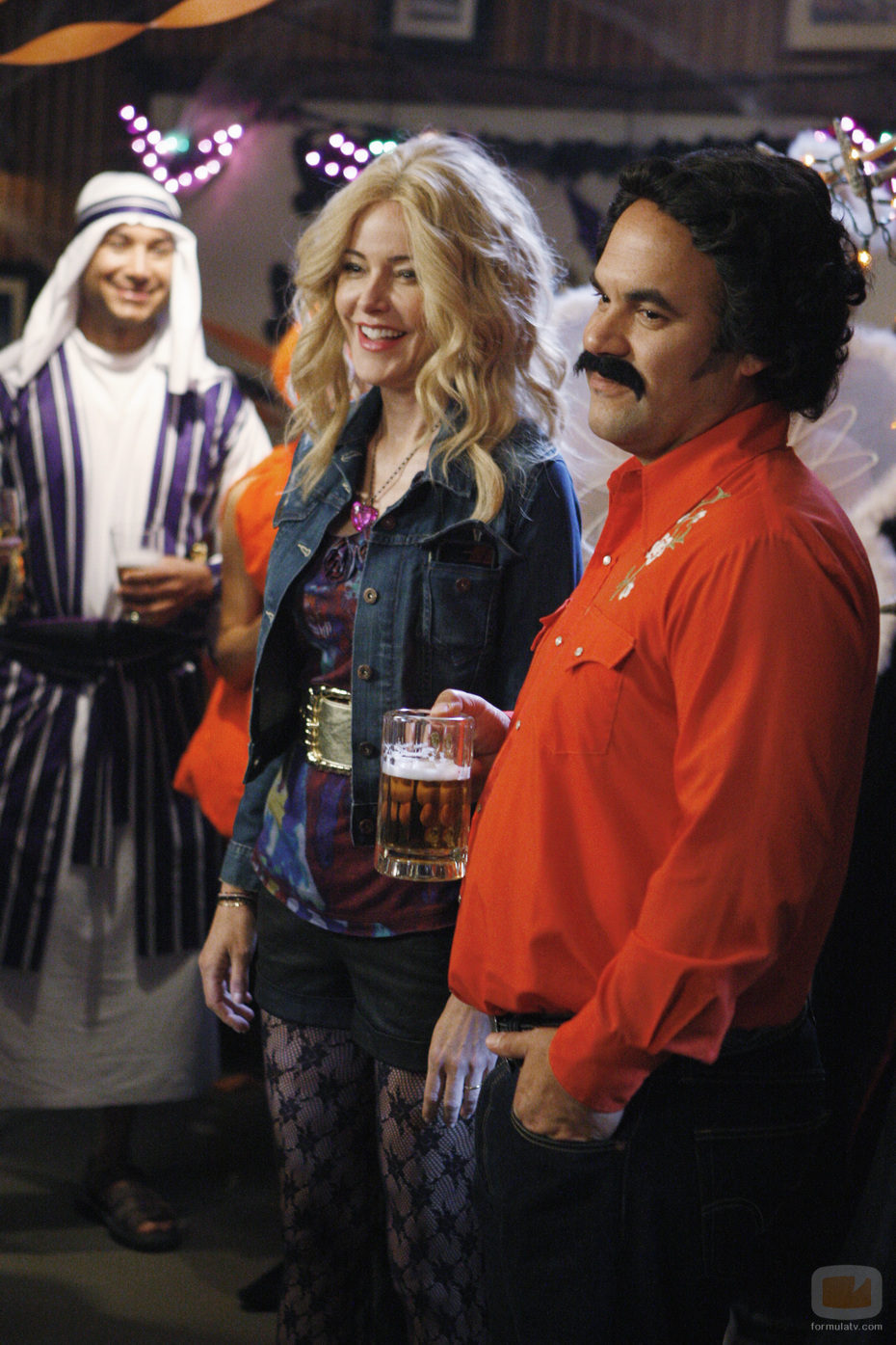 Los protagonistas de 'Cougar Town', disfrazados por Halloween