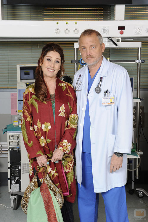 La actriz Verónica Forqué junto a Jordi Rebellón