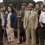 Antonio, Alejandra, Fernando y Jesús al frente de los jornaleros