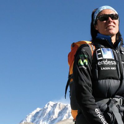 La alpinista Edurne Pasaban