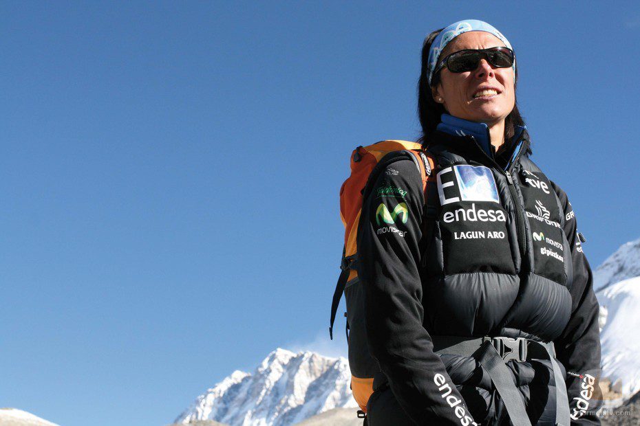 La alpinista Edurne Pasaban