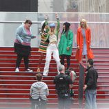 Las chicas de 'Glee' graban en Nueva York