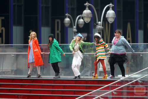 Las actrices de 'Glee' en Nueva York