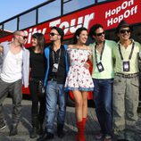 Lucía Perez y compañeros en las calles de Düsseldorf