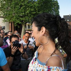 Lucía Pérez con sus fans