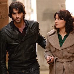 Raúl Cortázar con Mónica