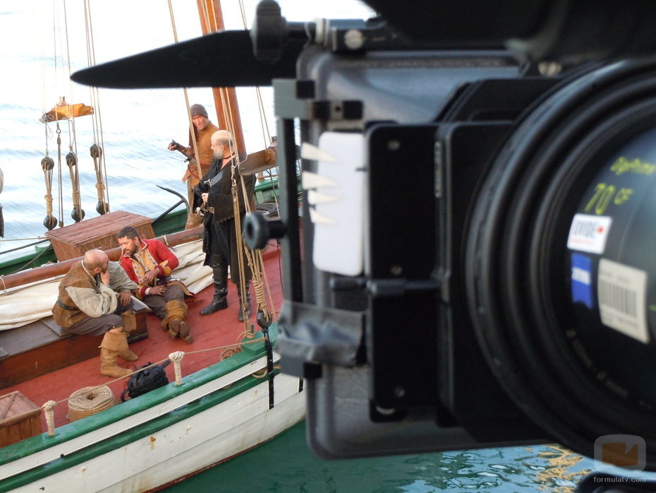 Making of de una se las secuencias de 'Piratas'