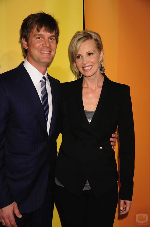 Peter Krause y Monica Potter de 'Parenthood'