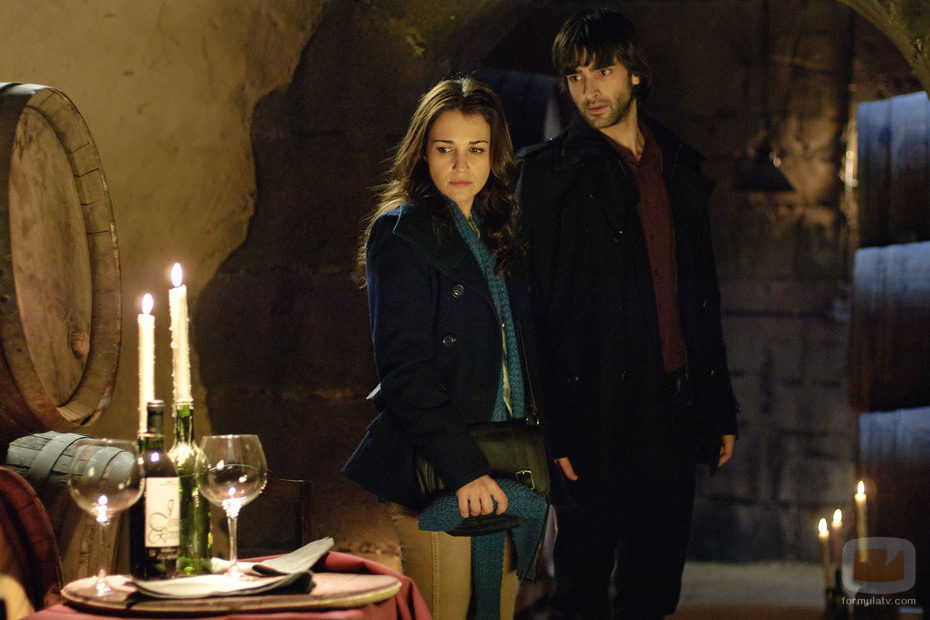Lucía y Raúl en las bodegas Reverte